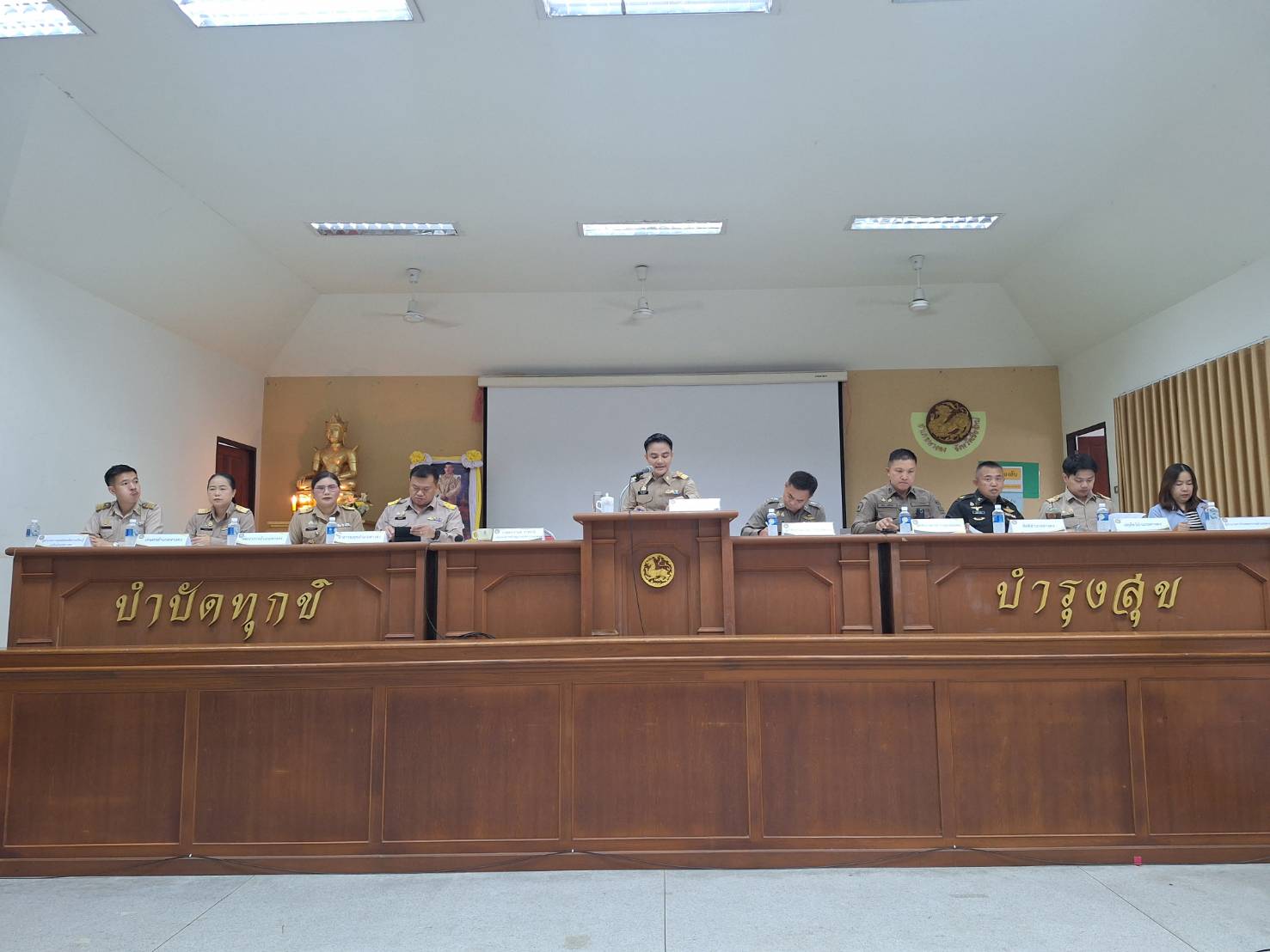 ร่วมการประชุมกำนัน ผู้ใหญ่บ้าน ประจำเดือน พฤษภาคม 2569