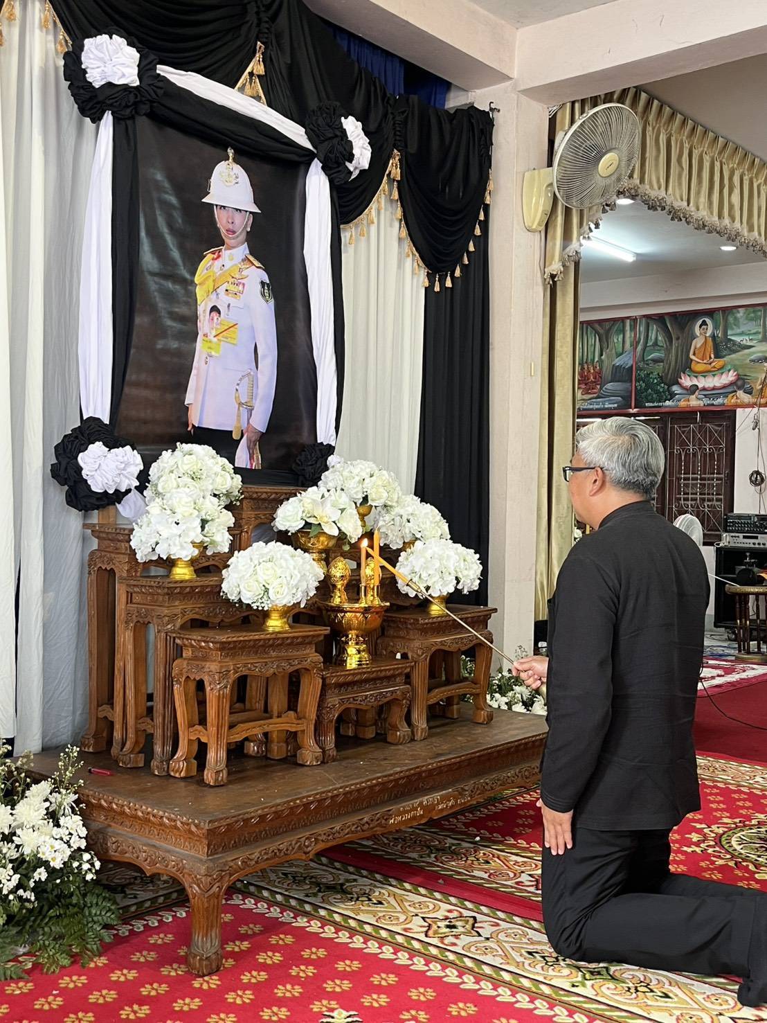 ร่วมพิธีบำเพ็ญกุศลอุทิศถวายพระกุศล แด่สมเด็จพระเจ้าลูกเธอ เจ้าฟ้าพัชรกิติยาภา นเรนทิราเทพยวดี กรมหลวงราชสาริณีสิริพัชร มหาวัชรราชธิดา