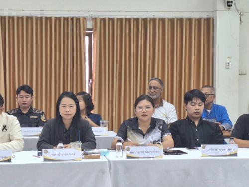 ร่วมการประชุมหัวหน้าส่วนราชการ หัวหน้าหน่วยงานรัฐวิสาหกิจ ผู้บริหารสถานศึกษา นายกเทศมนตรีตำบล นายกองค์การบริหารส่วนตำบล กำนัน และคณะกรรมการบริหารงานอำเภอแบบบูรณาการ (ก.บ.อ.) ประจำเดือน กรกฎาคม 2569