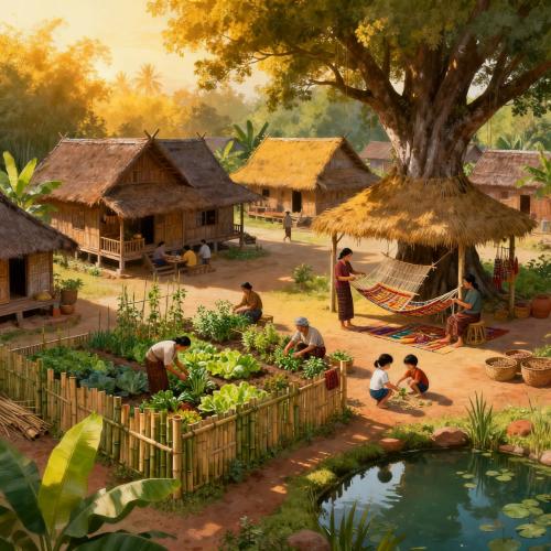โครงการพัฒนาหมู่บ้านเศรษฐกิจพอเพียงกิจกรรมการพัฒนาหมู่บ้านเศรษฐกิจพอเพียงสู่ความยั่งยืน บ้านบวกครกหมู่ที่ 2 ตำบลหนองตอง อำเภอหางดงจังหวัดเชียงใหม่ 